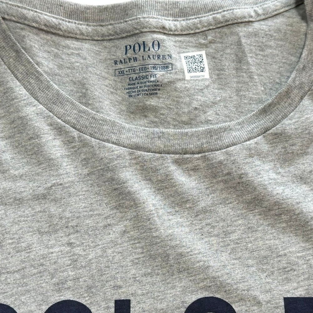 Polo Ralph Lauren Mens XXL Heather Grey Polo RL Est 1967 Graphic T-Shirt NWT - Picture 4 of 8